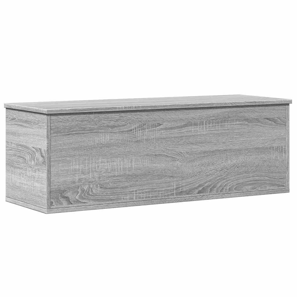 vidaXL Skrzynia, szary dąb sonoma, 102x35x35, materiał drewnopochodny