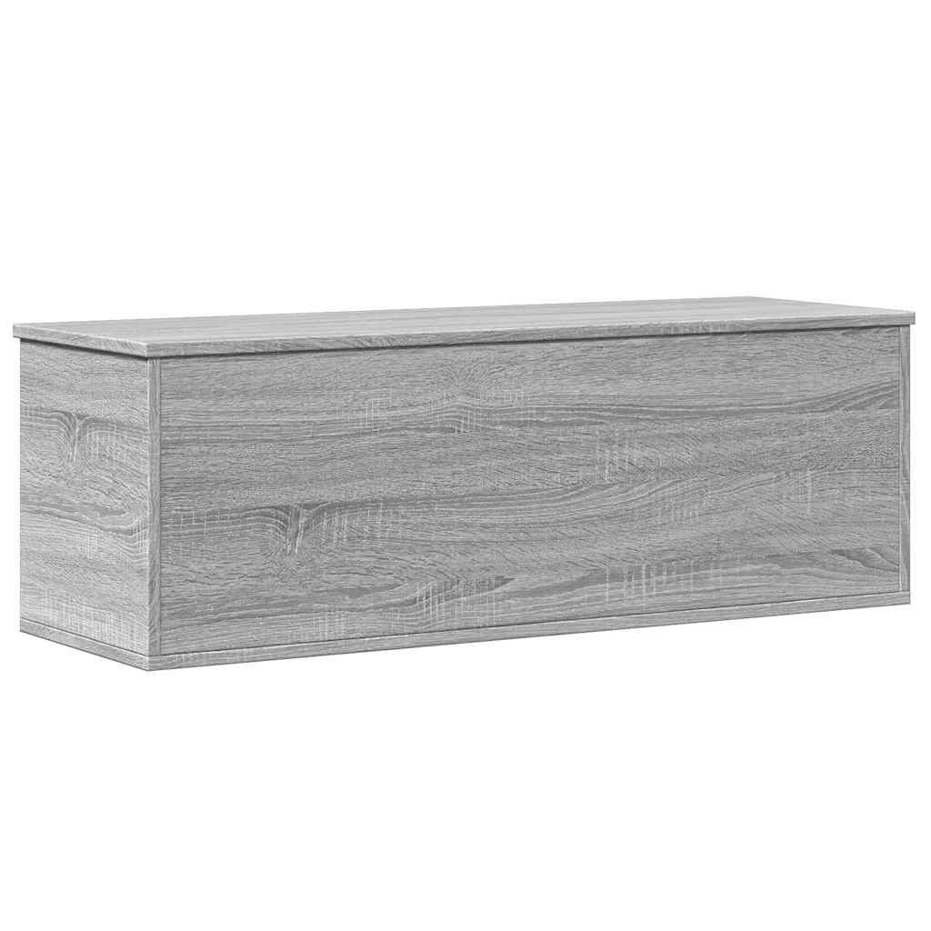 vidaXL Skrzynia, szary dąb sonoma, 102x35x35, materiał drewnopochodny