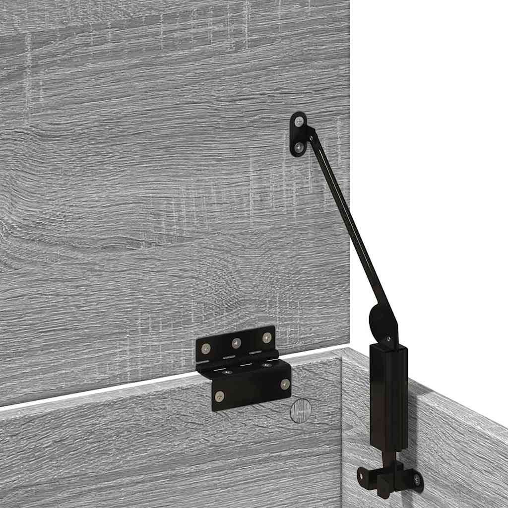 vidaXL Skrzynia, szary dąb sonoma, 102x35x35, materiał drewnopochodny