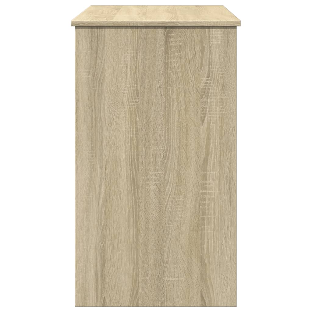 vidaXL Toaletka z lustrem, dąb, sonoma 100x45x76 cm