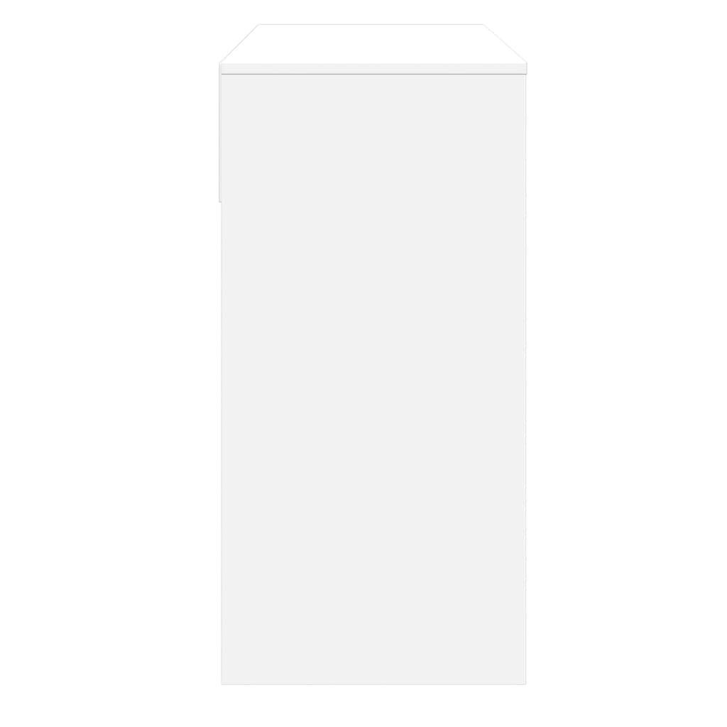 vidaXL Toaletka z lustrem, biała, 80x39x80 cm