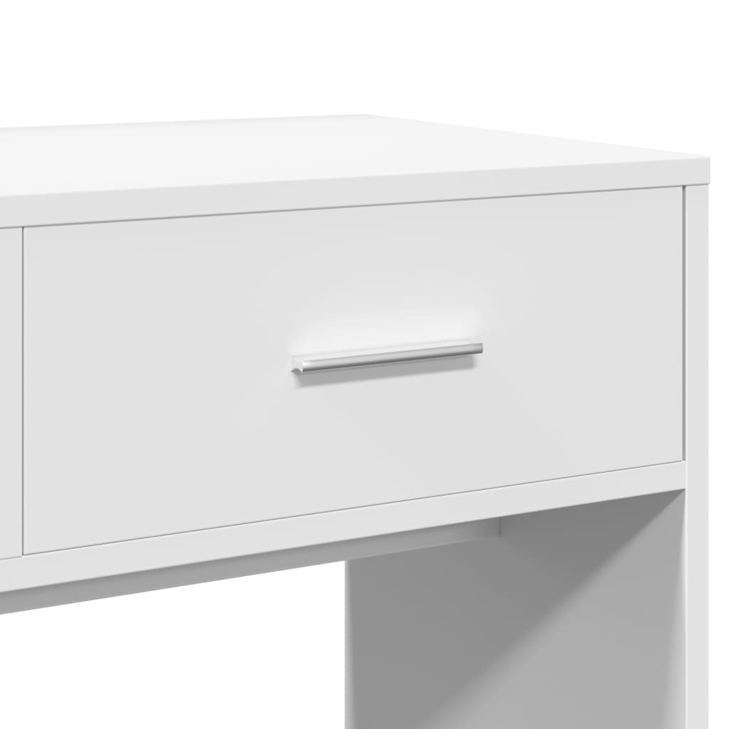 vidaXL Toaletka z lustrem, biała, 80x39x80 cm