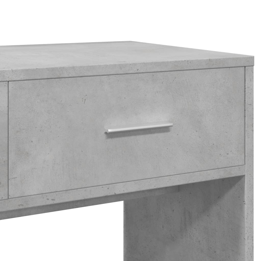 vidaXL Toaletka z lustrem, szarość betonu, 80x39x80 cm