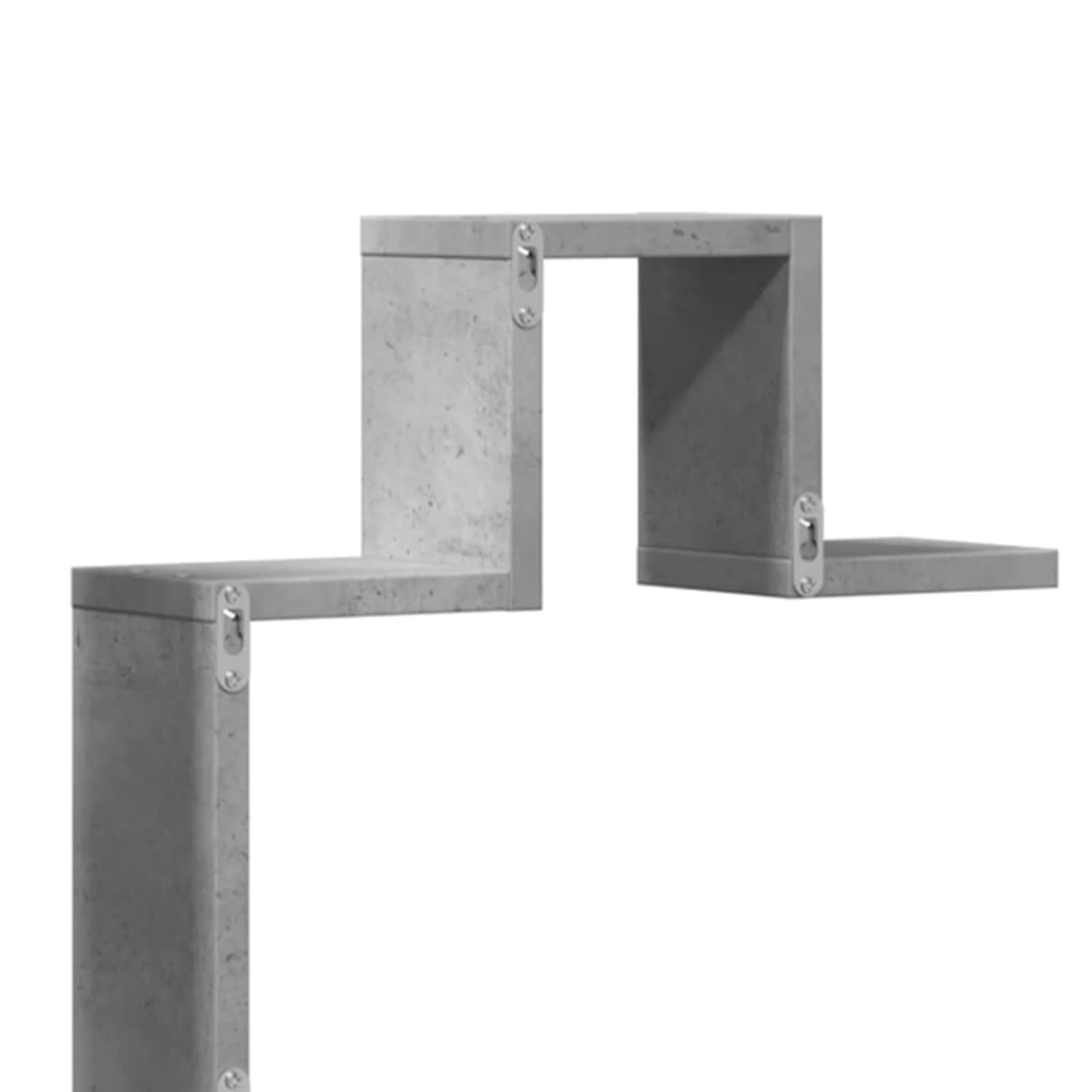 vidaXL Półka wisząca, szarość betonu, 104,5x10x43 cm