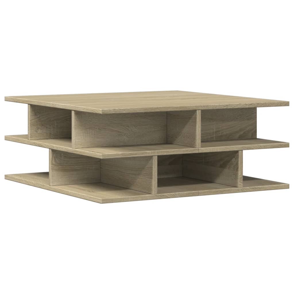 vidaXL Stolik kawowy, dąb sonoma, 70x70x29 cm, materiał drewnopochodny