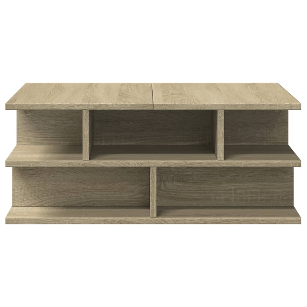 vidaXL Stolik kawowy, dąb sonoma, 70x70x29 cm, materiał drewnopochodny
