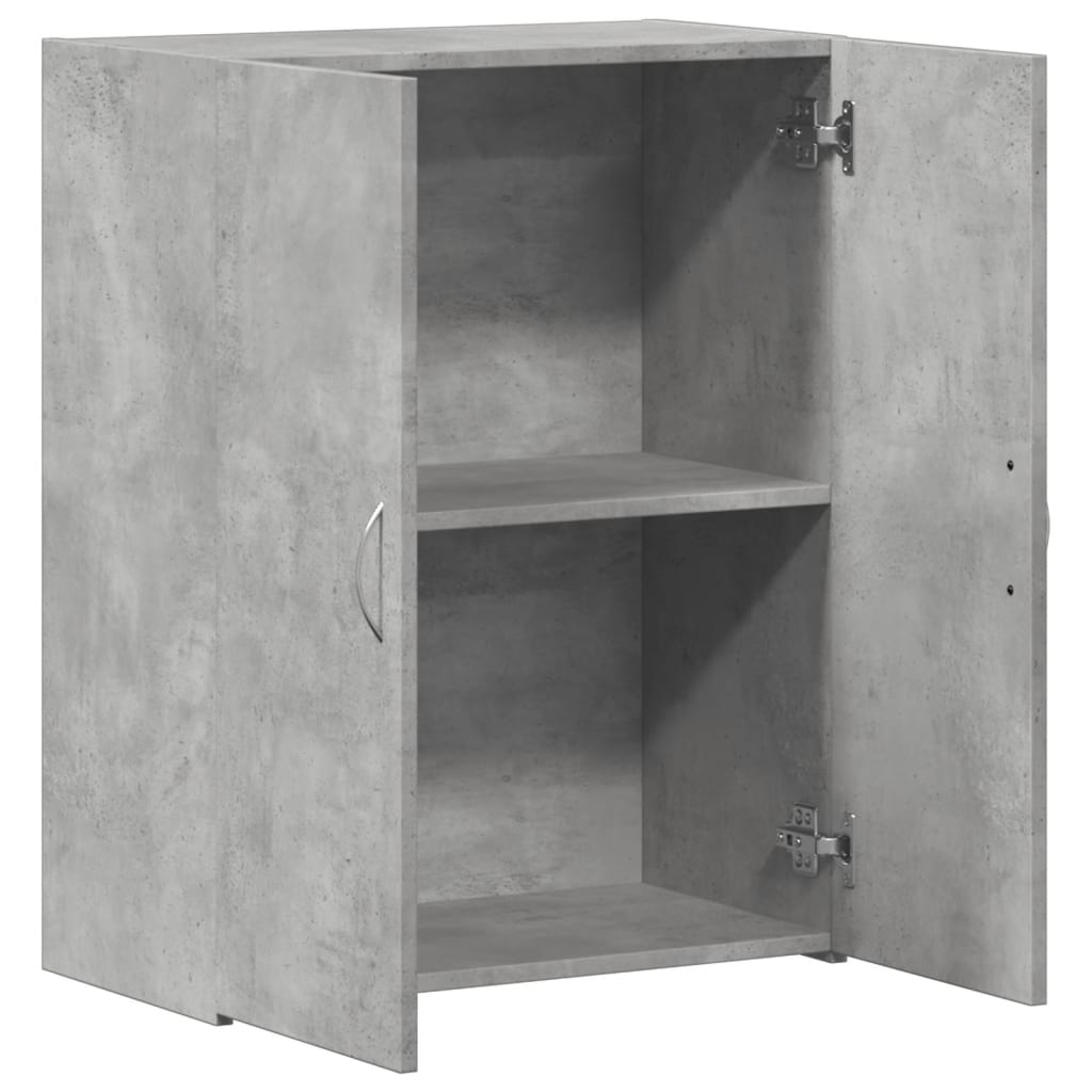 vidaXL Szafka na dokumenty, szarość betonu, 60x32x77,5 cm