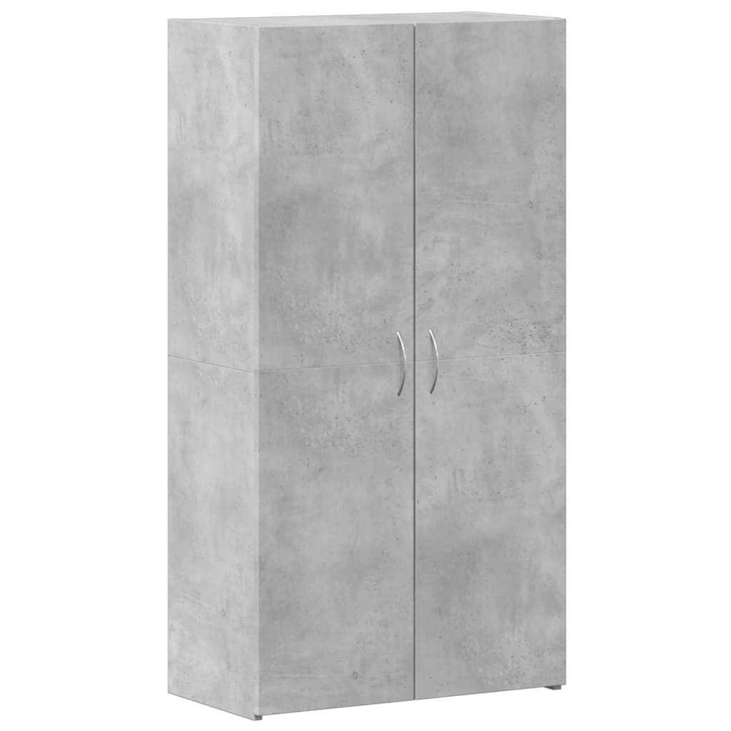 vidaXL Szafka na dokumenty, szarość betonu, 60x32x115 cm