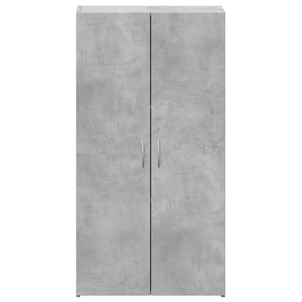 vidaXL Szafka na dokumenty, szarość betonu, 60x32x115 cm