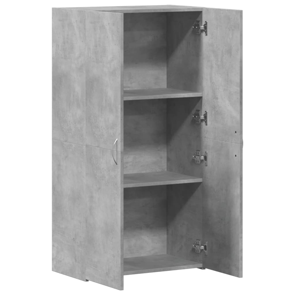vidaXL Szafka na dokumenty, szarość betonu, 60x32x115 cm