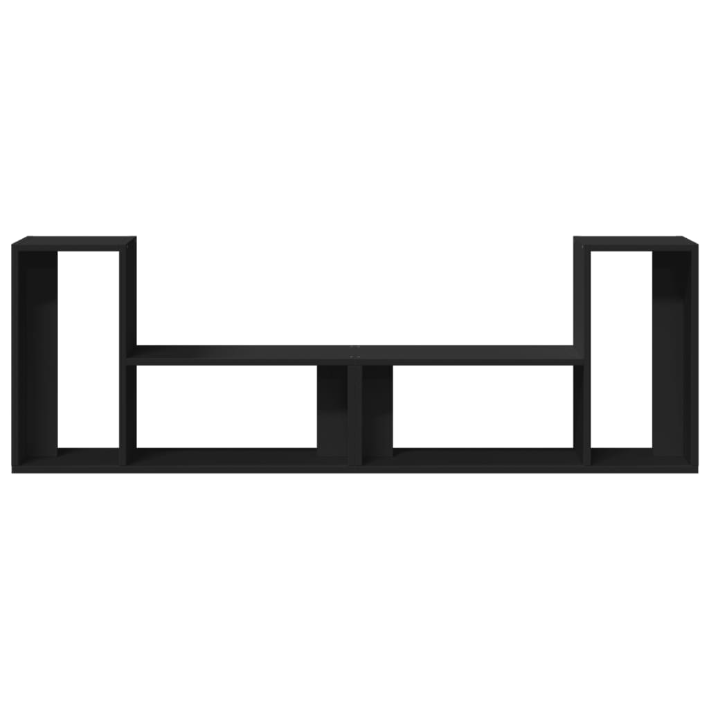 vidaXL Szafki pod telewizor, 2 szt., czarne, 75x30x50 cm
