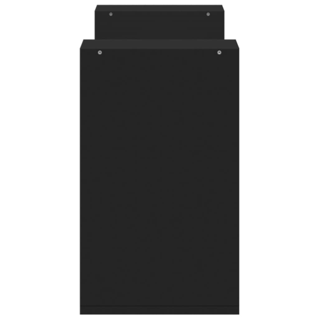 vidaXL Szafki pod telewizor, 2 szt., czarne, 75x30x50 cm