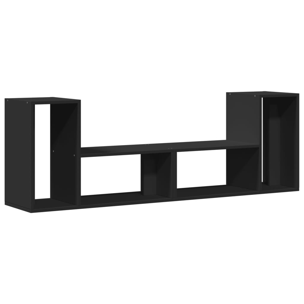 vidaXL Szafki pod telewizor, 2 szt., czarne, 75x30x50 cm
