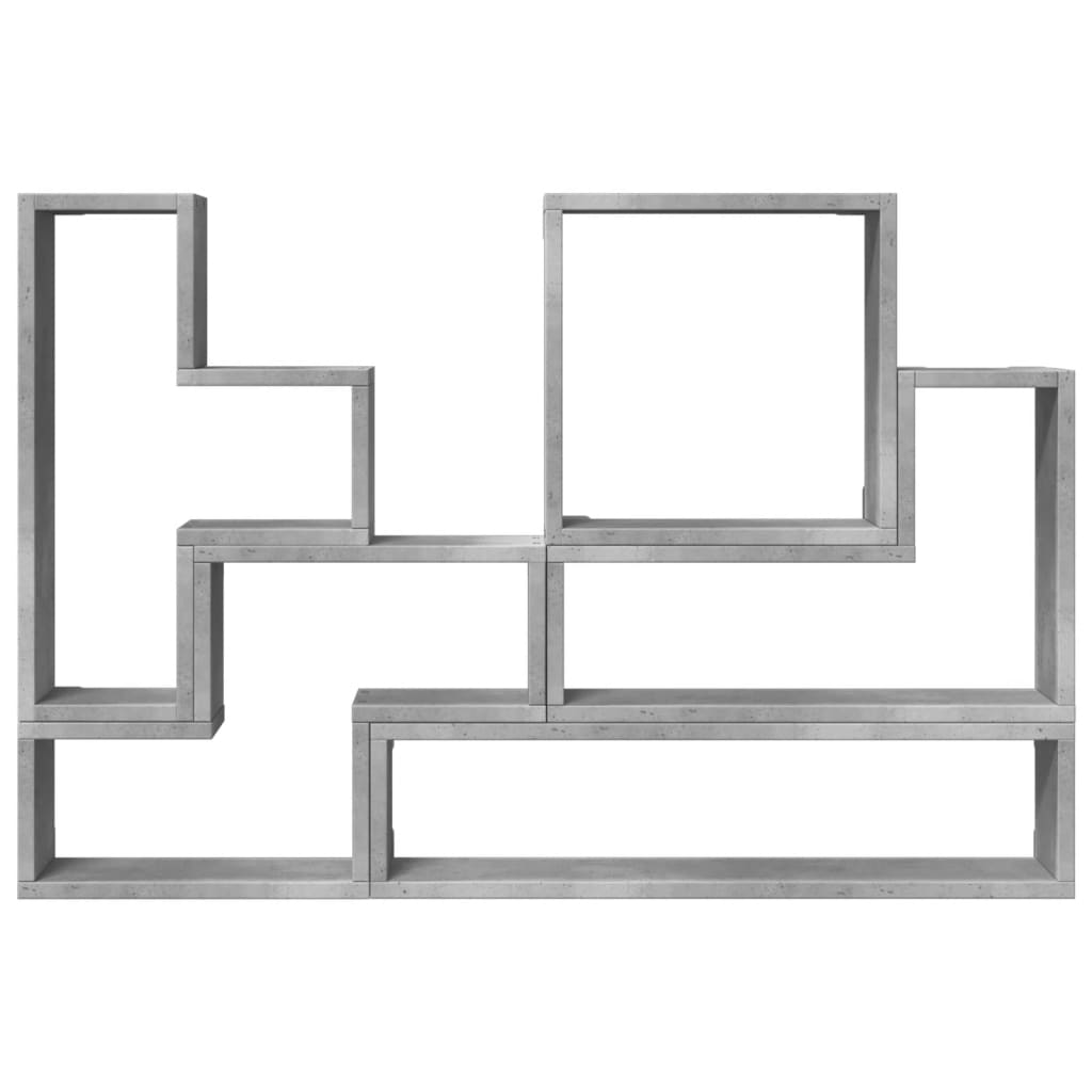 vidaXL Półka ścienna, szarość betonu, 96x12x64 cm