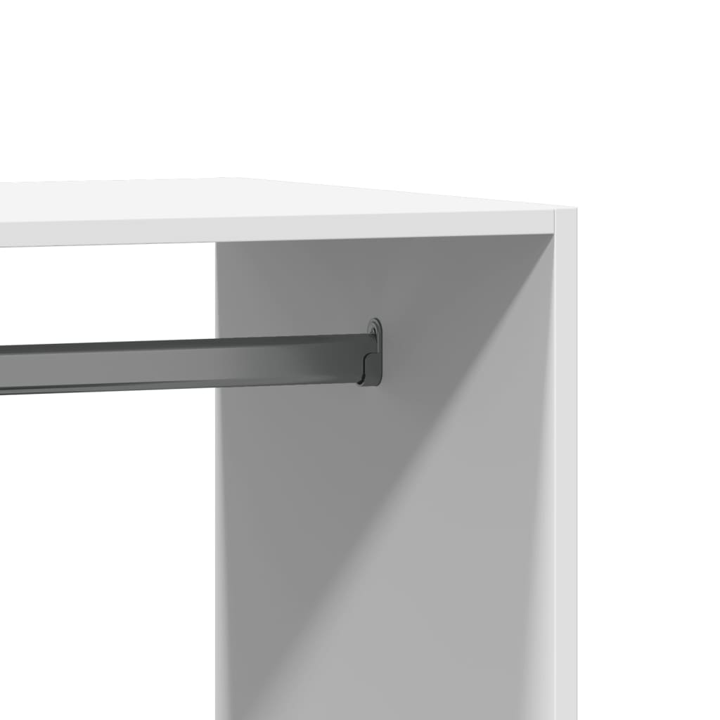 vidaXL Szafka garderobiana, biała, 77x48x102 cm