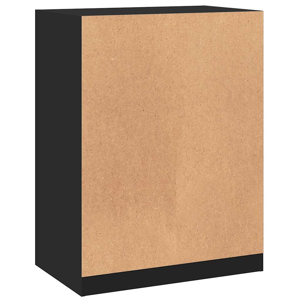 vidaXL Szafka garderobiana, czarna, 77x48x102 cm
