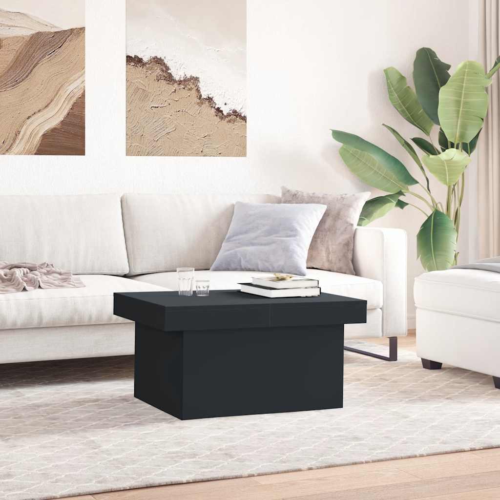 vidaXL Stolik kawowy, czarny, 100x55x40 cm, materiał drewnopochodny