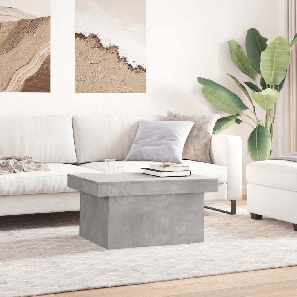 vidaXL Stolik kawowy, szarość betonu, 100x55x40 cm