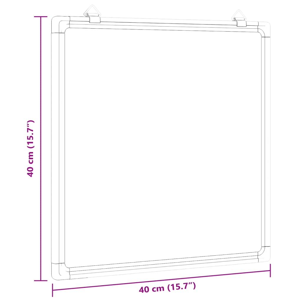 vidaXL Tablica magnetyczna, 40x40x1,7 cm, aluminiowa