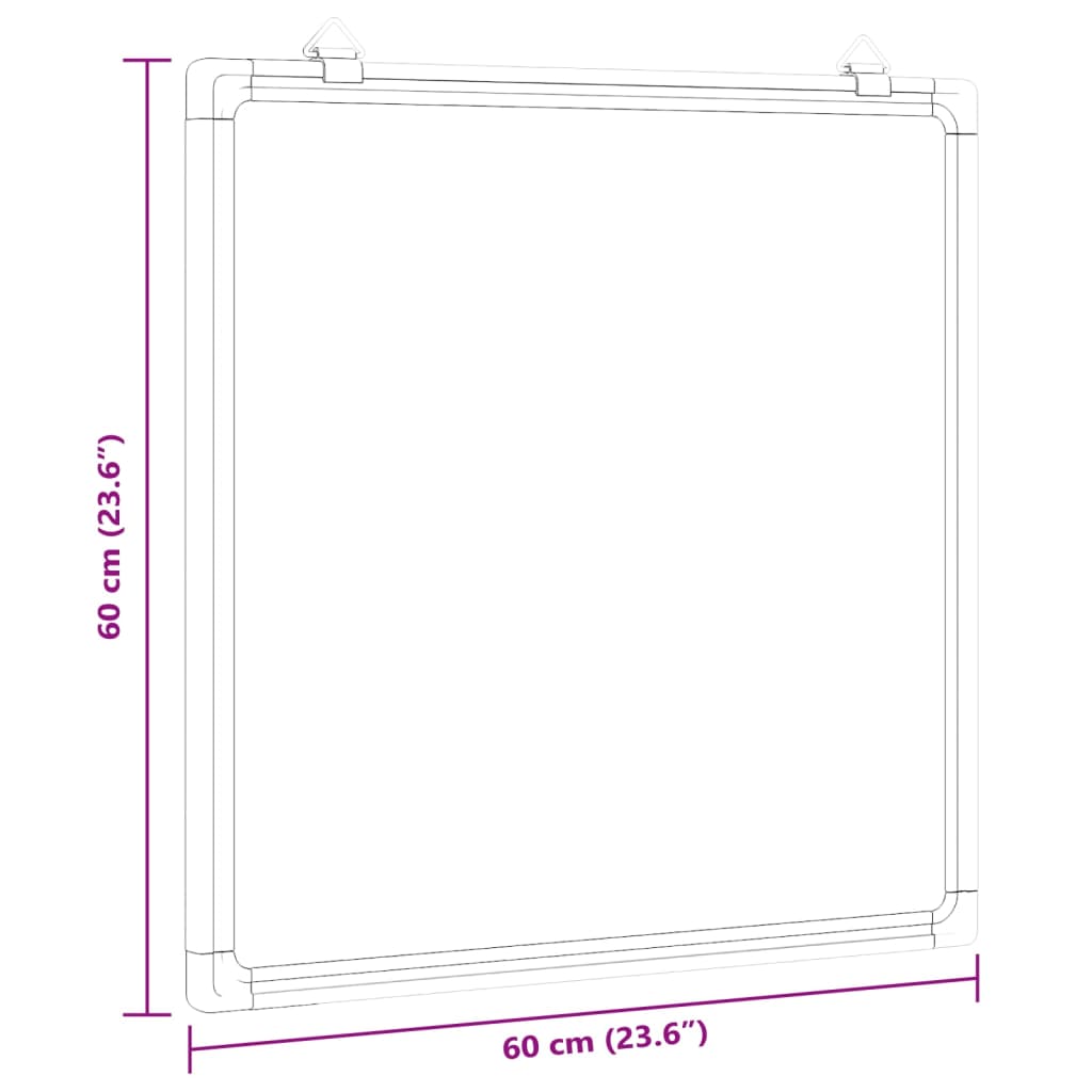 vidaXL Tablica magnetyczna, 60x60x1,7 cm, aluminiowa