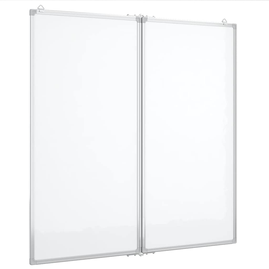 vidaXL Tablica magnetyczna, składana, 80x80x1,7 cm, aluminiowa