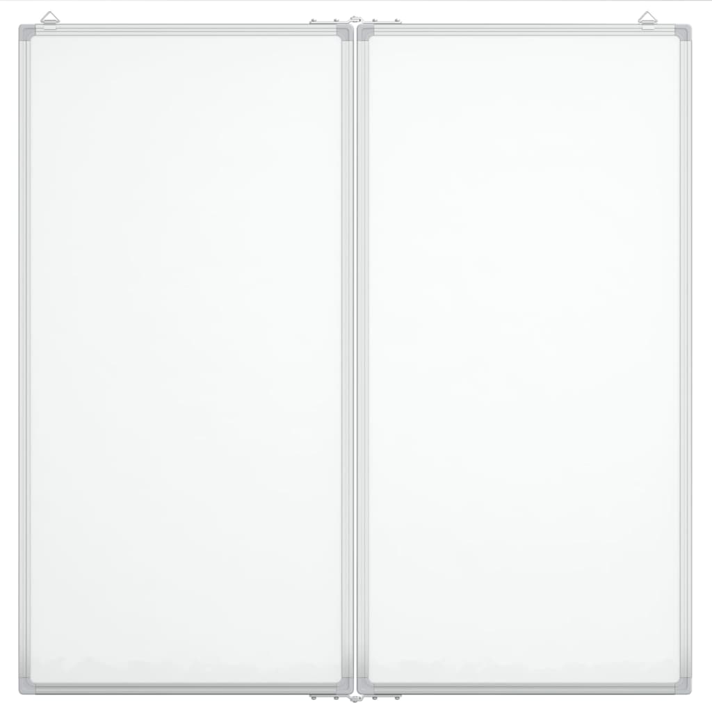 vidaXL Tablica magnetyczna, składana, 80x80x1,7 cm, aluminiowa