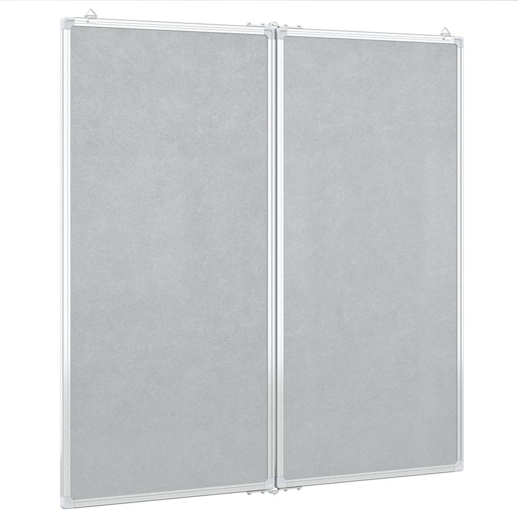 vidaXL Tablica magnetyczna, składana, 80x80x1,7 cm, aluminiowa