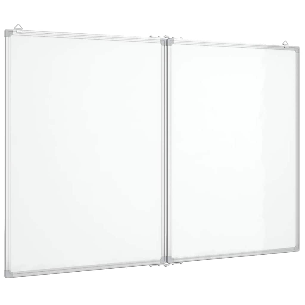 vidaXL Tablica magnetyczna, składana, 100x80x1,7 cm, aluminiowa