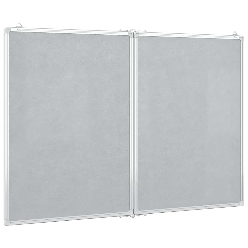 vidaXL Tablica magnetyczna, składana, 100x80x1,7 cm, aluminiowa