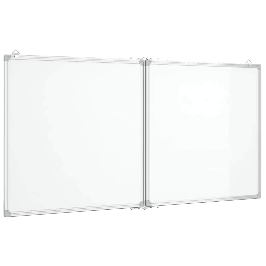 vidaXL Tablica magnetyczna, składana, 120x60x1,7 cm, aluminiowa