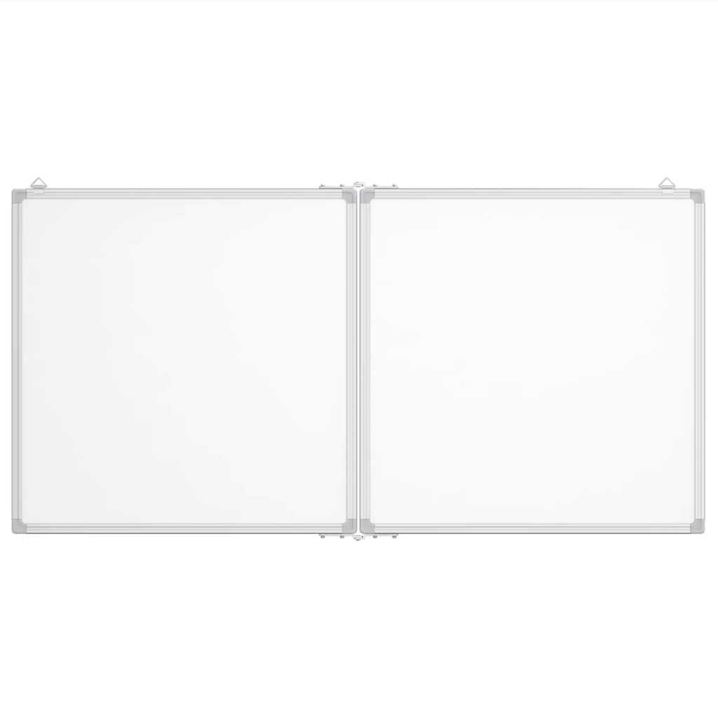 vidaXL Tablica magnetyczna, składana, 120x60x1,7 cm, aluminiowa