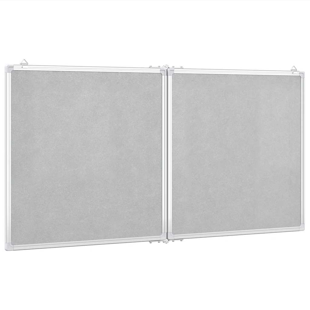 vidaXL Tablica magnetyczna, składana, 120x60x1,7 cm, aluminiowa