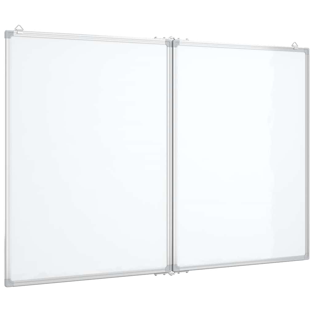 vidaXL Tablica magnetyczna, składana, 120x80x1,7 cm, aluminiowa