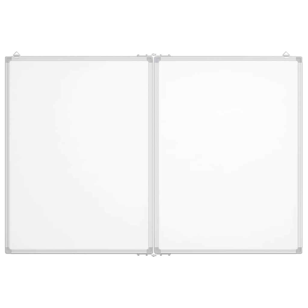 vidaXL Tablica magnetyczna, składana, 120x80x1,7 cm, aluminiowa
