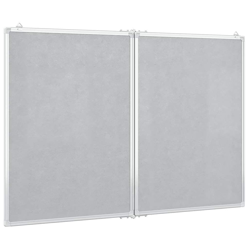 vidaXL Tablica magnetyczna, składana, 120x80x1,7 cm, aluminiowa