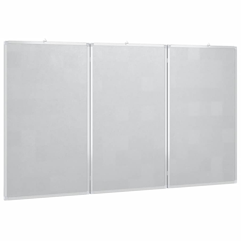 vidaXL Tablica magnetyczna, składana, 120x80x1,7 cm, aluminiowa
