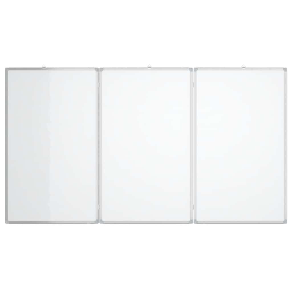 vidaXL Tablica magnetyczna, składana, 120x100x1,7 cm, aluminiowa