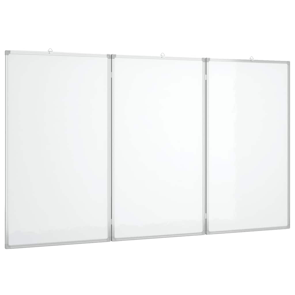 vidaXL Tablica magnetyczna, składana, 150x80x1,7 cm, aluminiowa