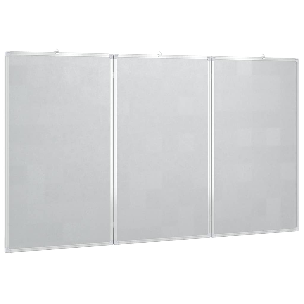vidaXL Tablica magnetyczna, składana, 150x80x1,7 cm, aluminiowa