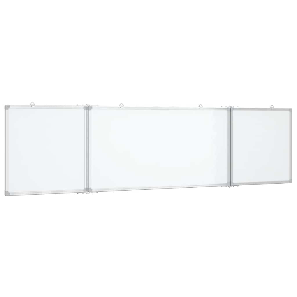 vidaXL Tablica magnetyczna, składana, 160x40x1,7 cm, aluminiowa