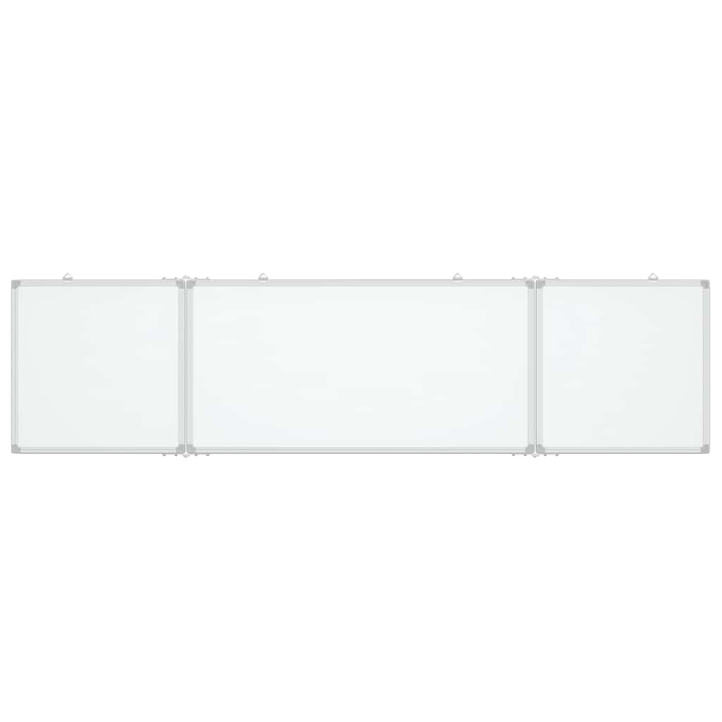 vidaXL Tablica magnetyczna, składana, 160x40x1,7 cm, aluminiowa