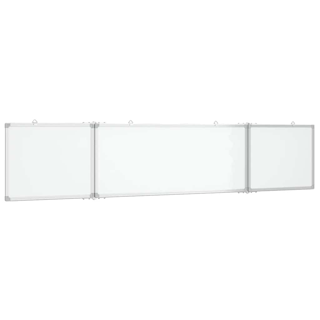 vidaXL Tablica magnetyczna, składana, 200x40x1,7 cm, aluminiowa
