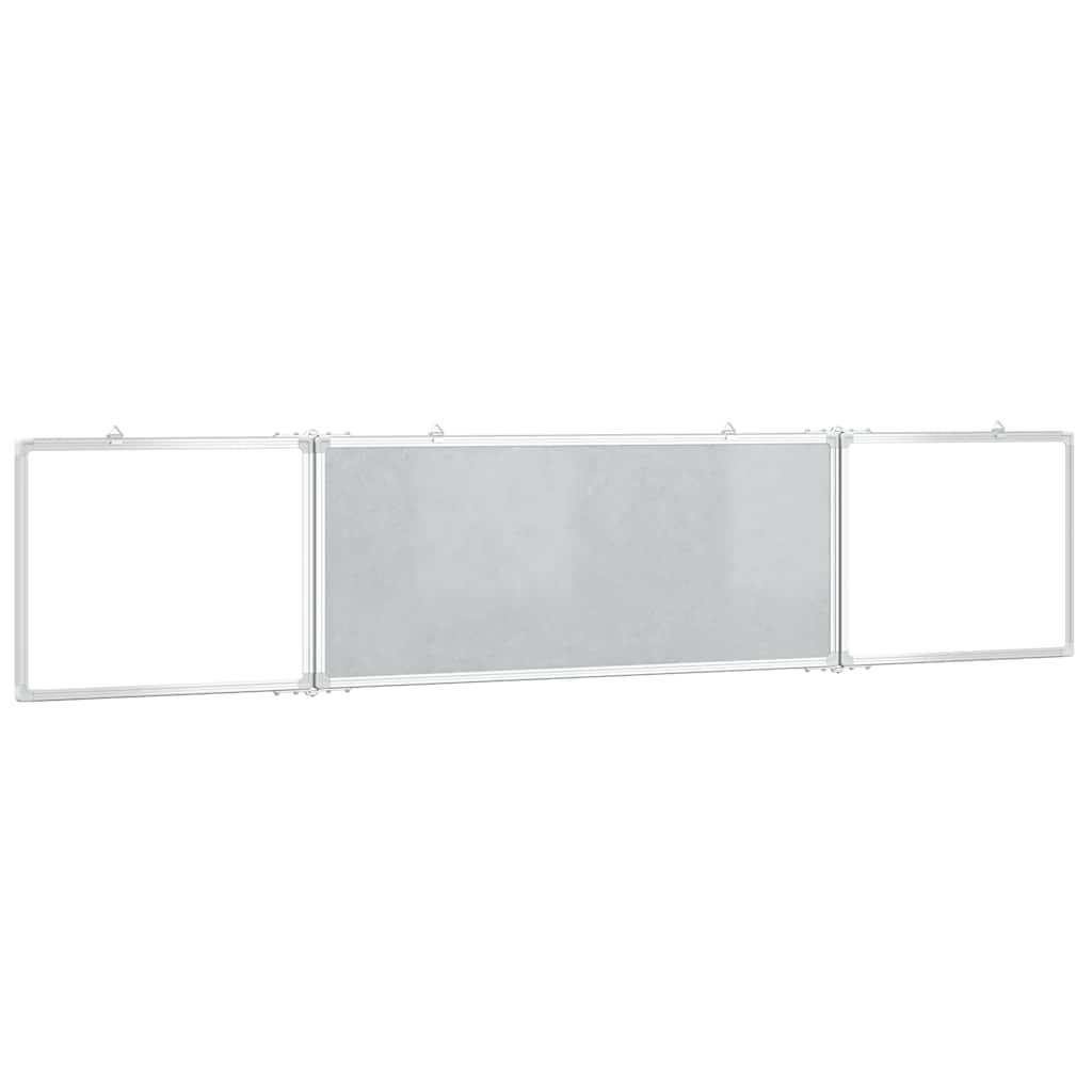 vidaXL Tablica magnetyczna, składana, 200x40x1,7 cm, aluminiowa