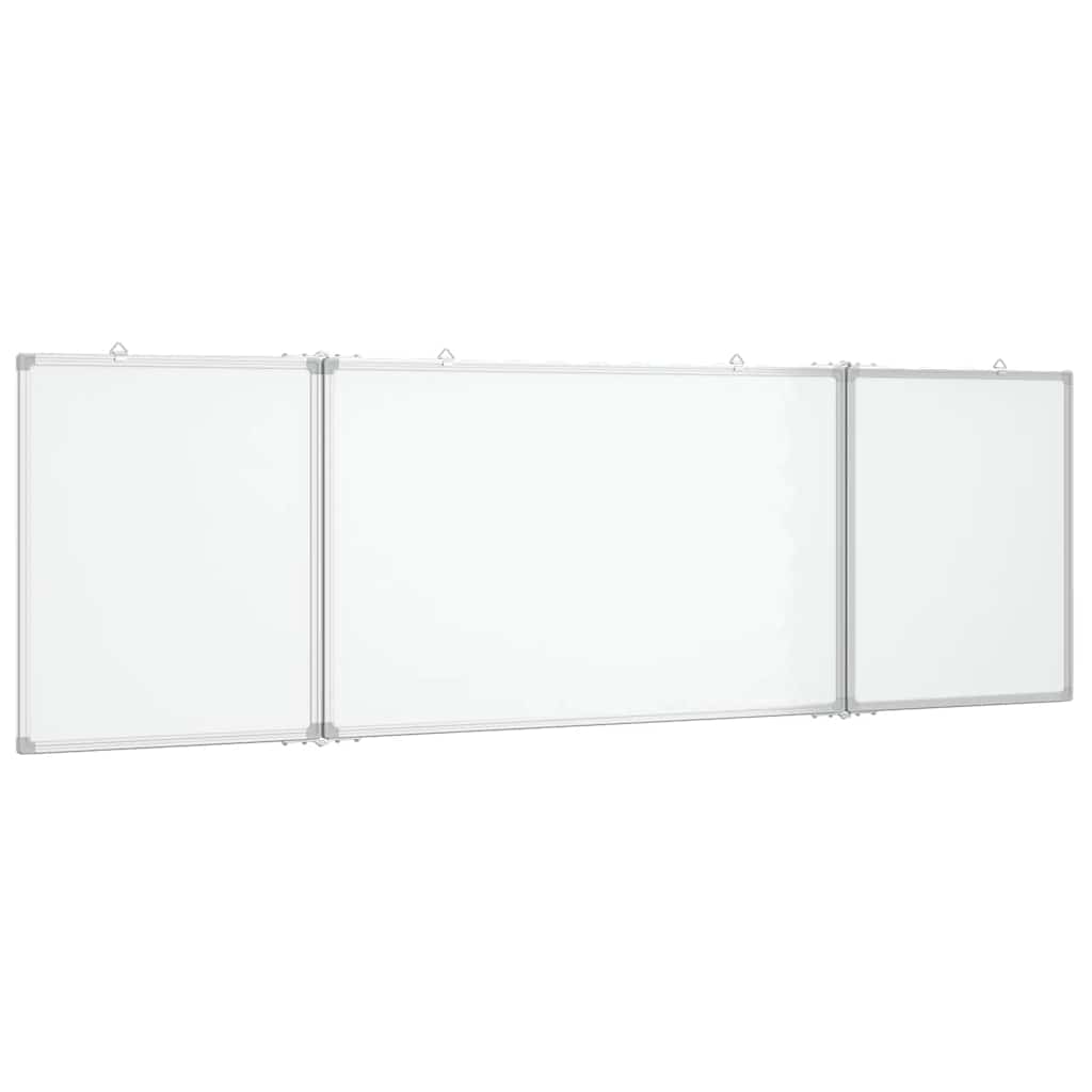 vidaXL Tablica magnetyczna, składana, 160x50x1,7 cm, aluminiowa