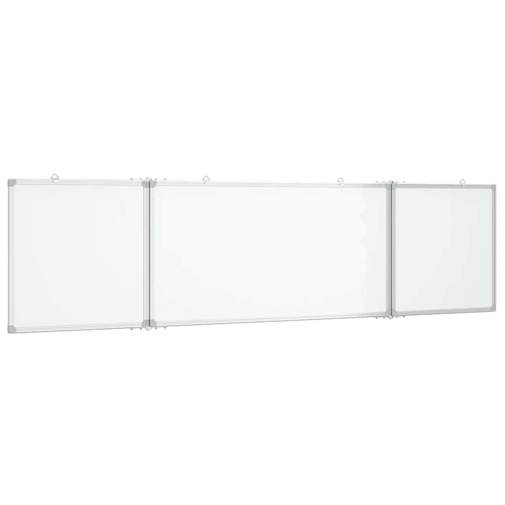 vidaXL Tablica magnetyczna, składana, 200x50x1,7 cm, aluminiowa