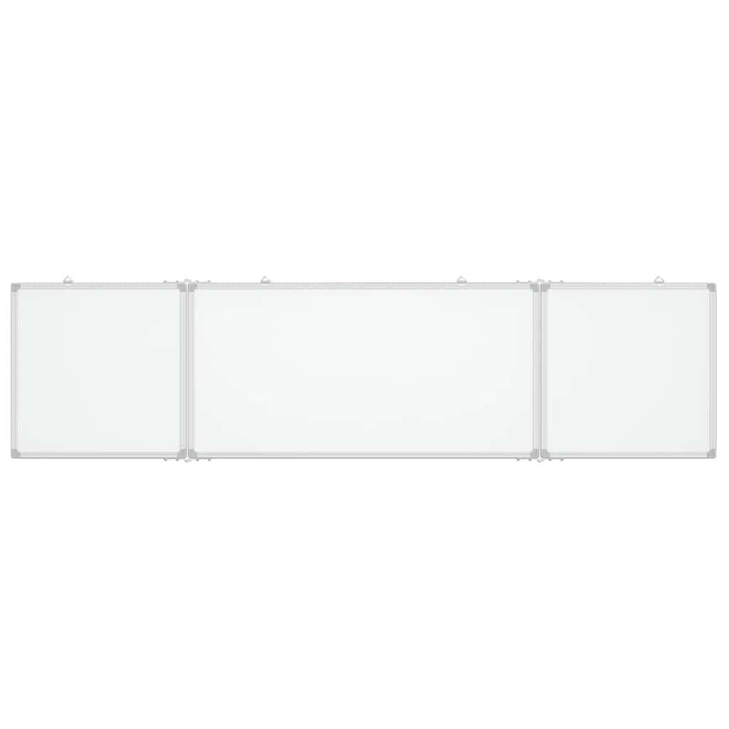 vidaXL Tablica magnetyczna, składana, 200x50x1,7 cm, aluminiowa