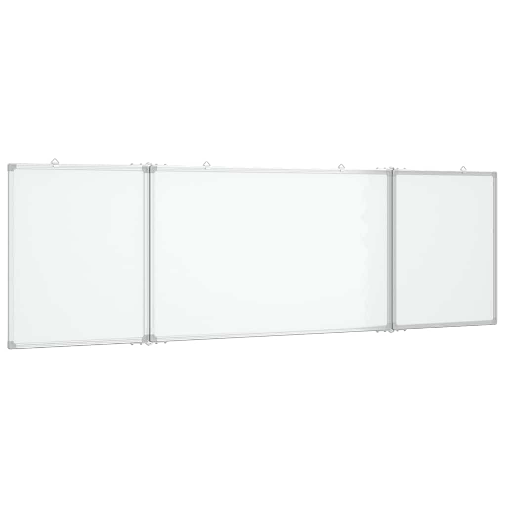 vidaXL Tablica magnetyczna, składana, 200x60x1,7 cm, aluminiowa