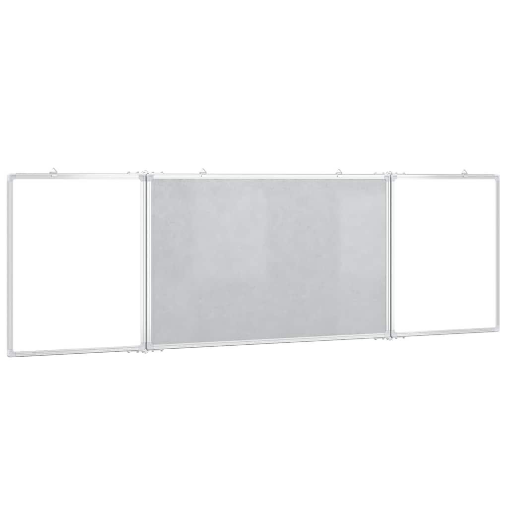vidaXL Tablica magnetyczna, składana, 200x60x1,7 cm, aluminiowa