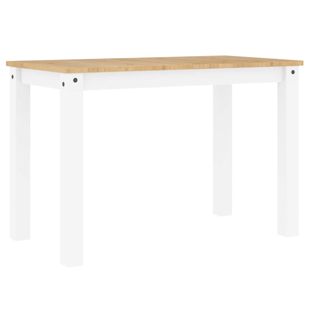 vidaXL Stół jadalniany PANAMA, biały, 112x60x75 cm, drewno sosnowe