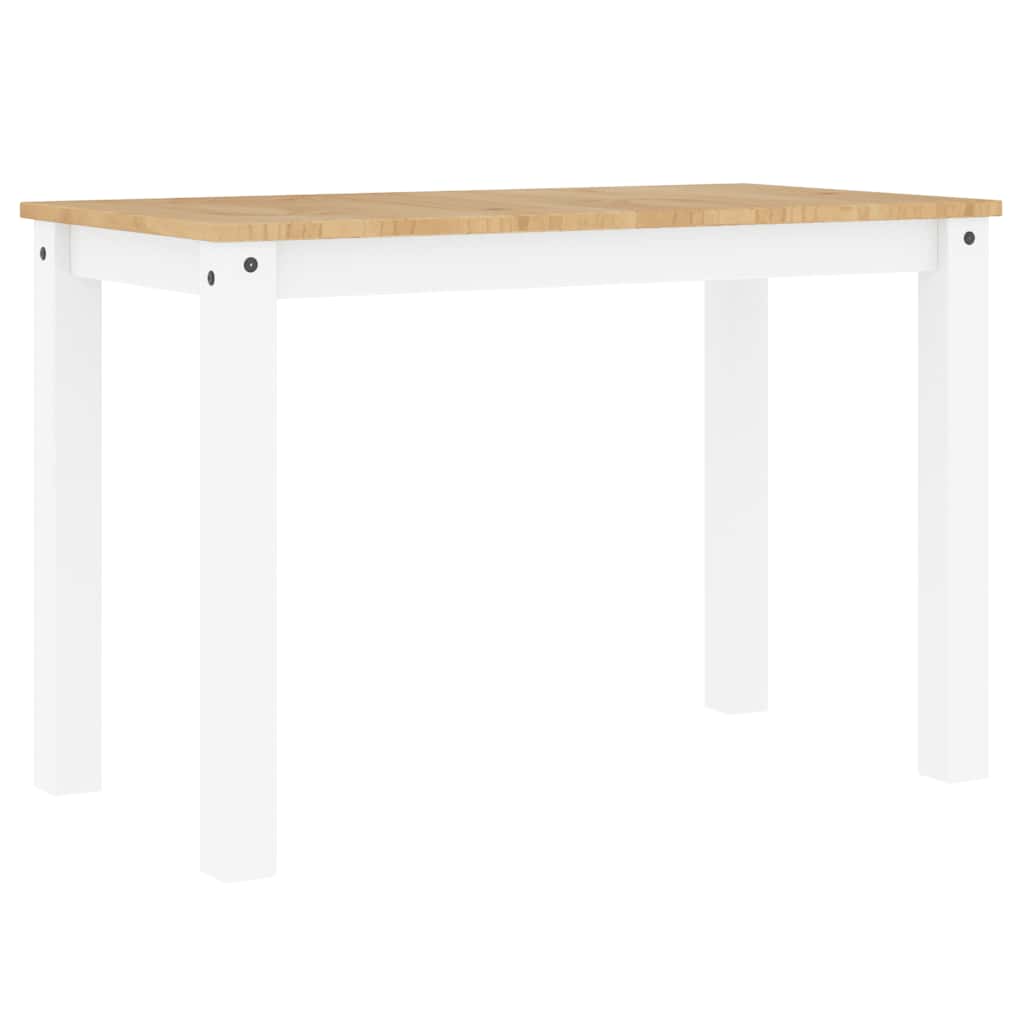 vidaXL Stół jadalniany PANAMA, biały, 112x60x75 cm, drewno sosnowe